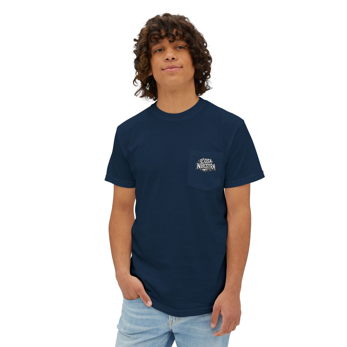 Shark Graphic Pocket Tee, Unisex T-Shirt, Summer Style, Beachwear, Casual Outfit, Gift for Ocean Lovers
