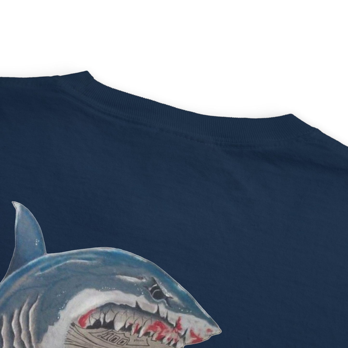 Ocean Adventure Shark Pocket T-Shirt, Men's Graphic Tee, Gift for Beach Lovers, Summer Casual Wear, Shark Design Apparel