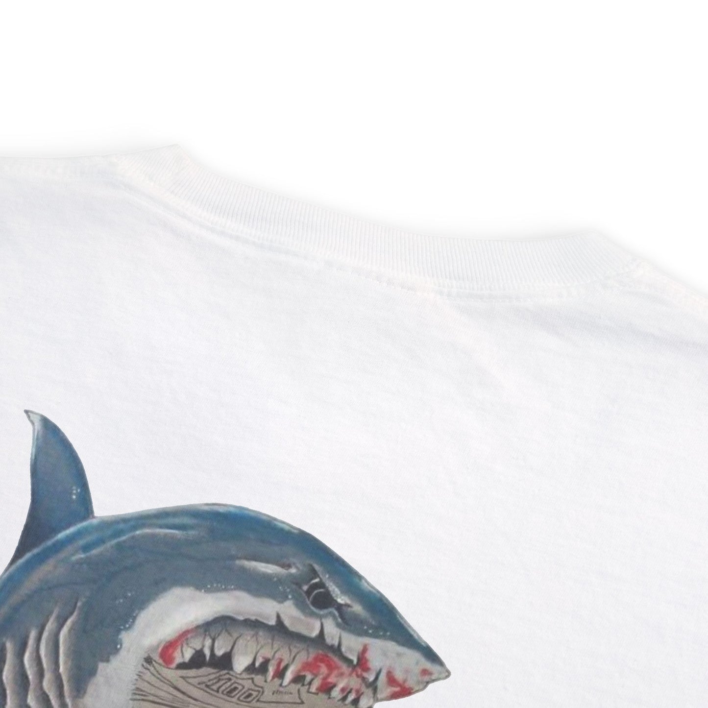 Ocean Adventure Shark Pocket T-Shirt, Men's Graphic Tee, Gift for Beach Lovers, Summer Casual Wear, Shark Design Apparel
