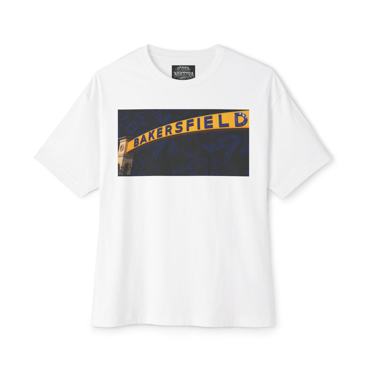 Bakersfield Barbers Unisex Boxy Tee, Oversized T-Shirt, Casual Streetwear, Graphic Tee, Gift for Barber Fans, Summer Fashion