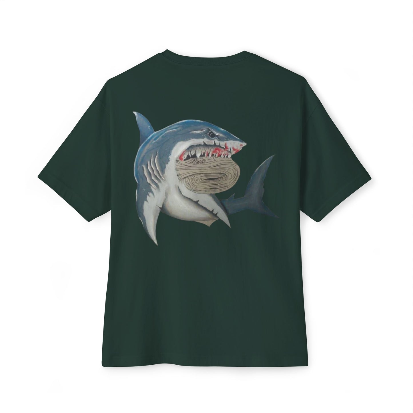 Cosa Nuestra Shark Unisex Oversized Tee, Funny Beach Shirt, Graphic Summer Top, Trendy Casual Wear, Perfect Gift for Ocean Lovers