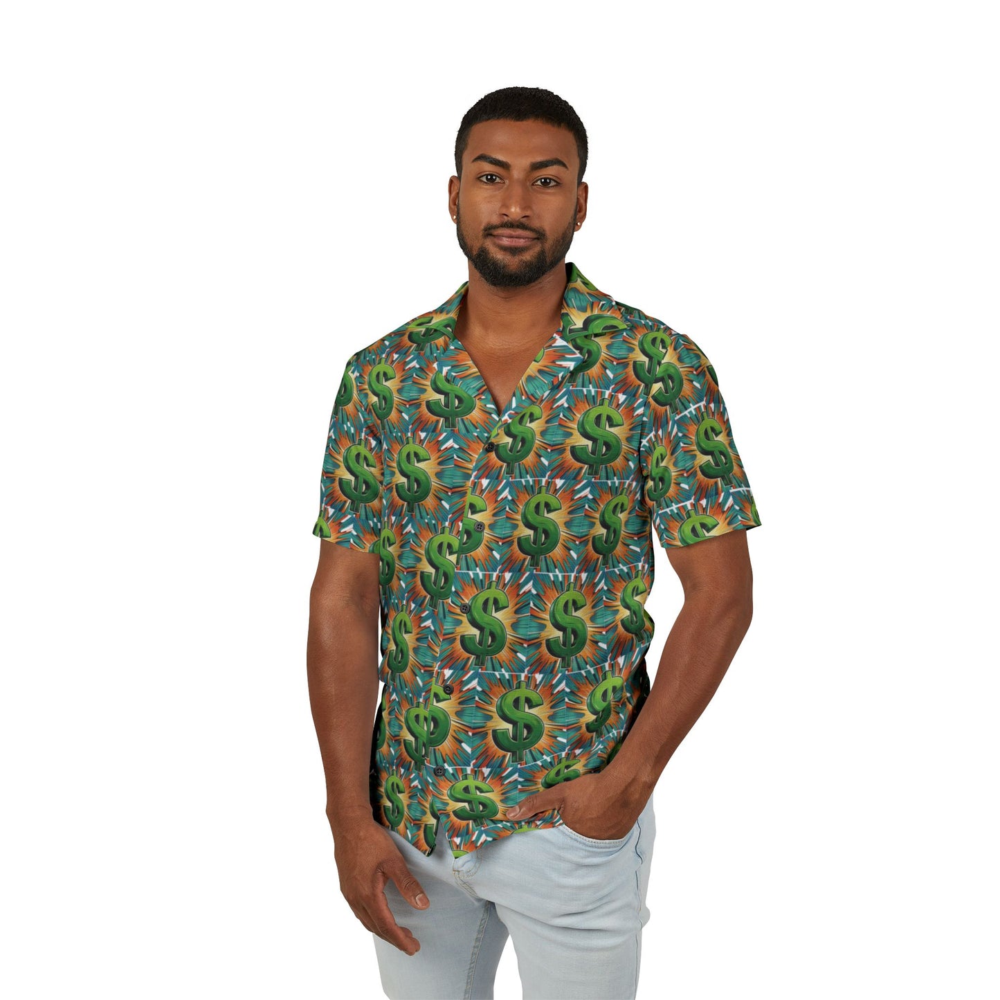 Men's COSA NUESTRA Hawaiian Camp Shirt - Fun Tropical Shirt for Beach Parties, Luau, Summer Gatherings, Casual Wear, Vacation Vibes