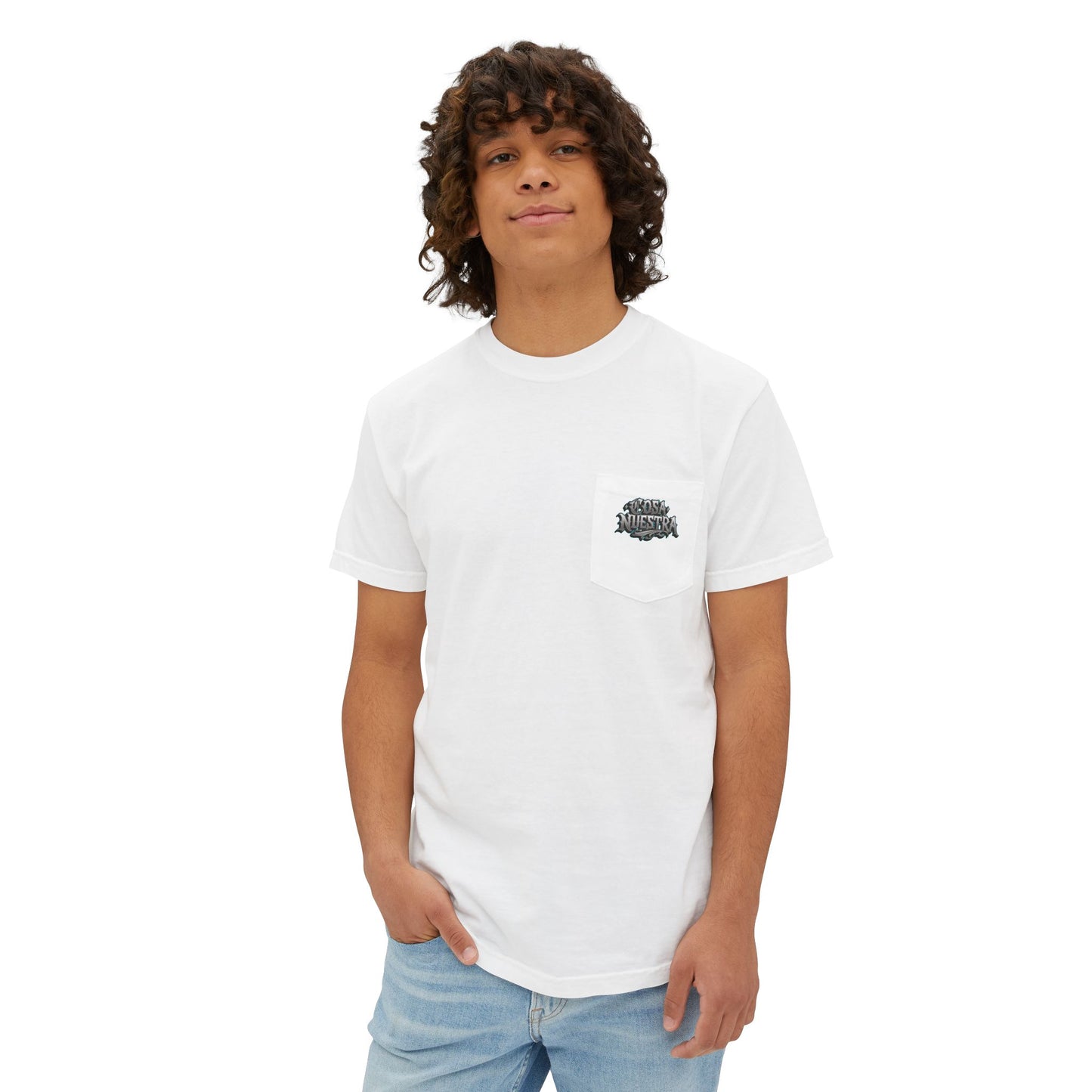 Shark Graphic Pocket Tee, Unisex T-Shirt, Summer Style, Beachwear, Casual Outfit, Gift for Ocean Lovers