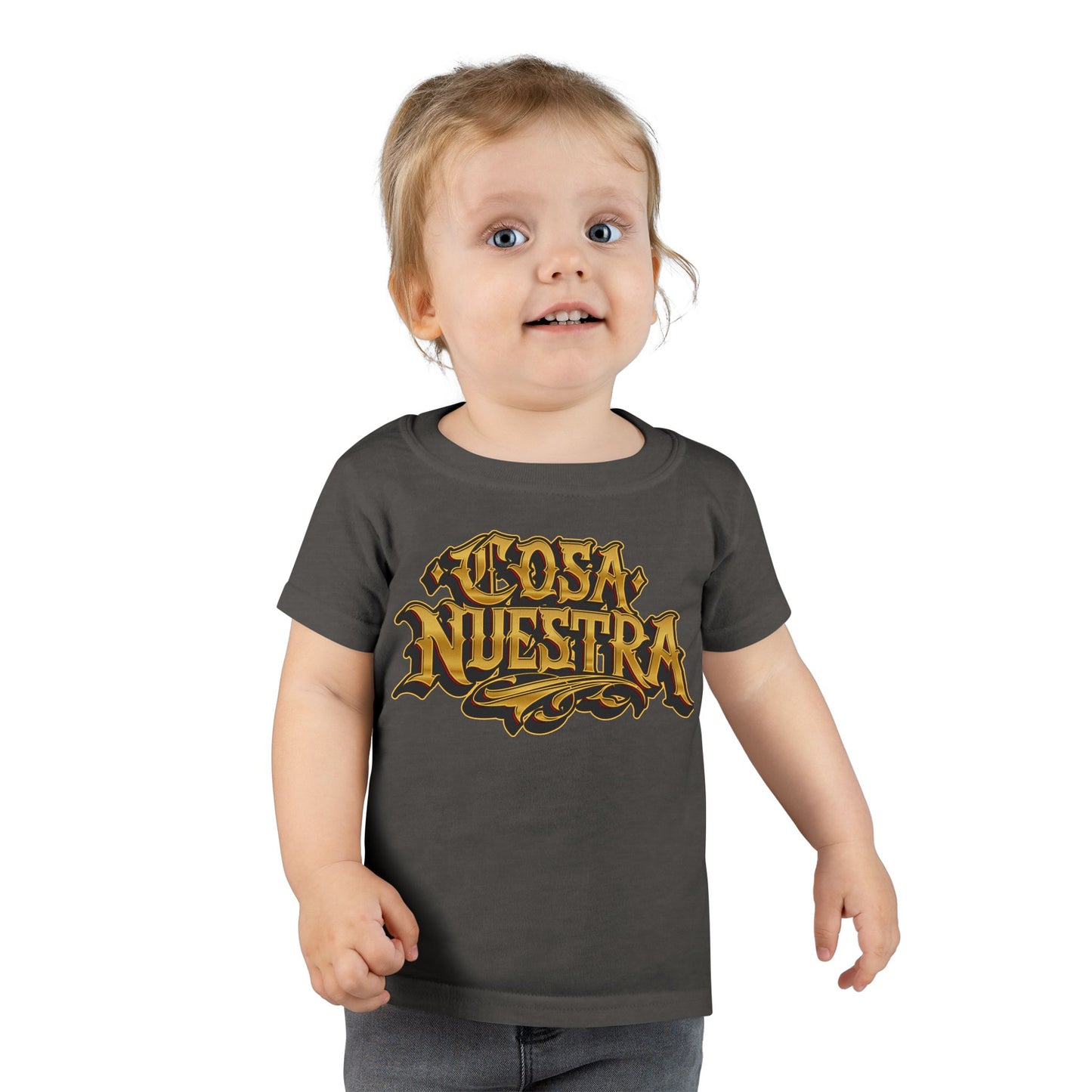 Cosa Nuestra Toddler T-shirt | Cool Kid Wear, Unique Toddler Gift, Trendy Toddler Outfit, Birthday Celebration Tee, Everyday Play Shirt