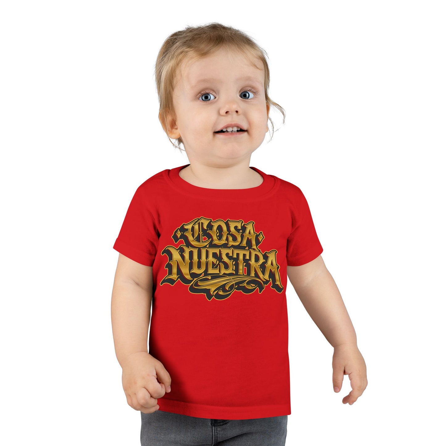 Cosa Nuestra Toddler T-shirt | Cool Kid Wear, Unique Toddler Gift, Trendy Toddler Outfit, Birthday Celebration Tee, Everyday Play Shirt