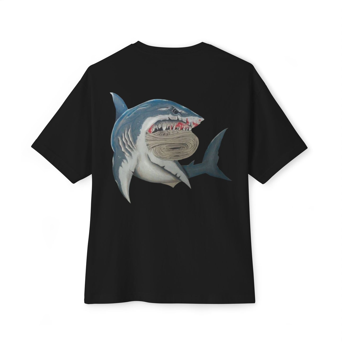Cosa Nuestra Shark Unisex Oversized Tee, Funny Beach Shirt, Graphic Summer Top, Trendy Casual Wear, Perfect Gift for Ocean Lovers