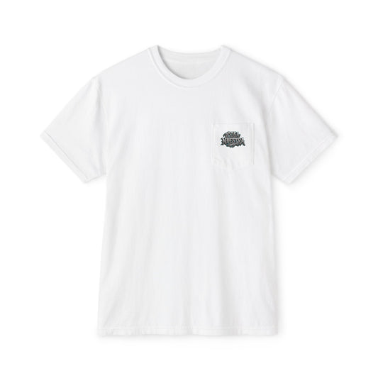 Shark Graphic Pocket Tee, Unisex T-Shirt, Summer Style, Beachwear, Casual Outfit, Gift for Ocean Lovers