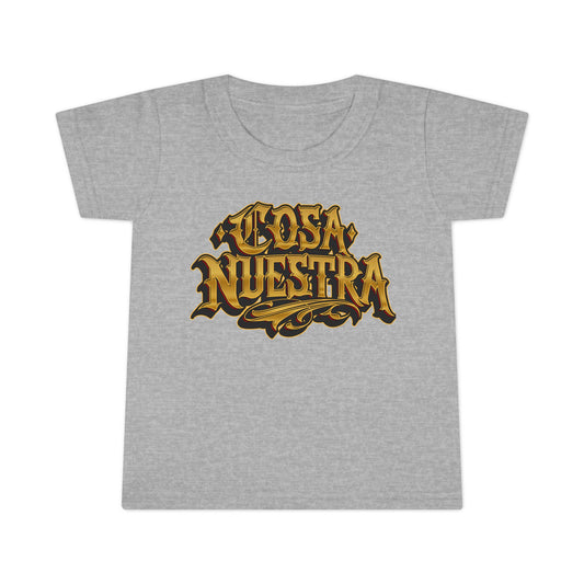 Cosa Nuestra Toddler T-shirt | Cool Kid Wear, Unique Toddler Gift, Trendy Toddler Outfit, Birthday Celebration Tee, Everyday Play Shirt