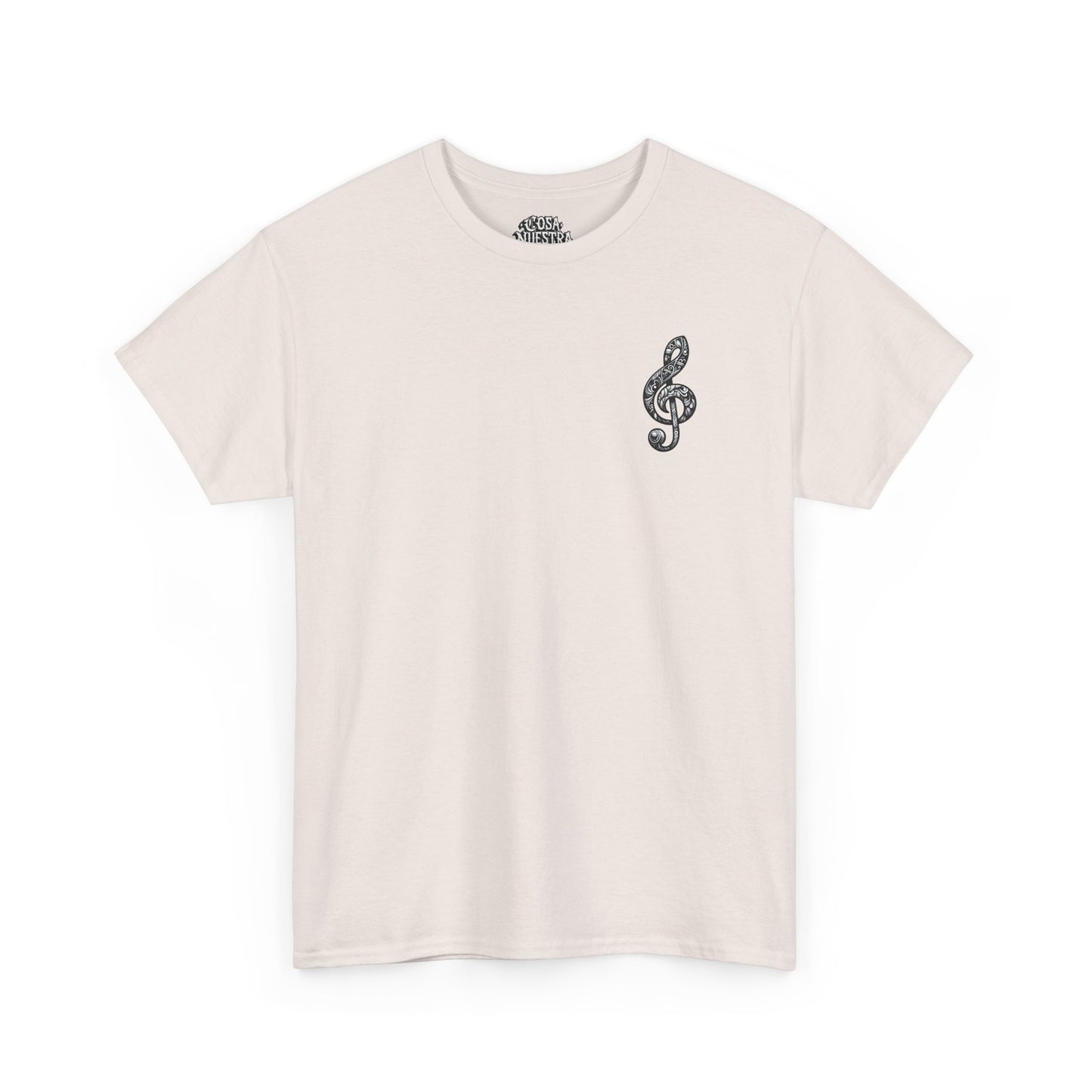 Musical Peace Tee, Unisex Heavy Cotton Shirt for Music Lovers, Gift for Musicians, Inspirational T-Shirt, Casual Everyday Wear