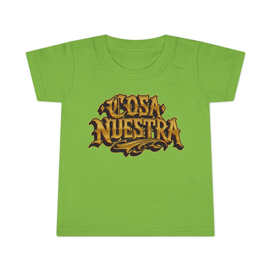 Cosa Nuestra Toddler T-shirt | Cool Kid Wear, Unique Toddler Gift, Trendy Toddler Outfit, Birthday Celebration Tee, Everyday Play Shirt