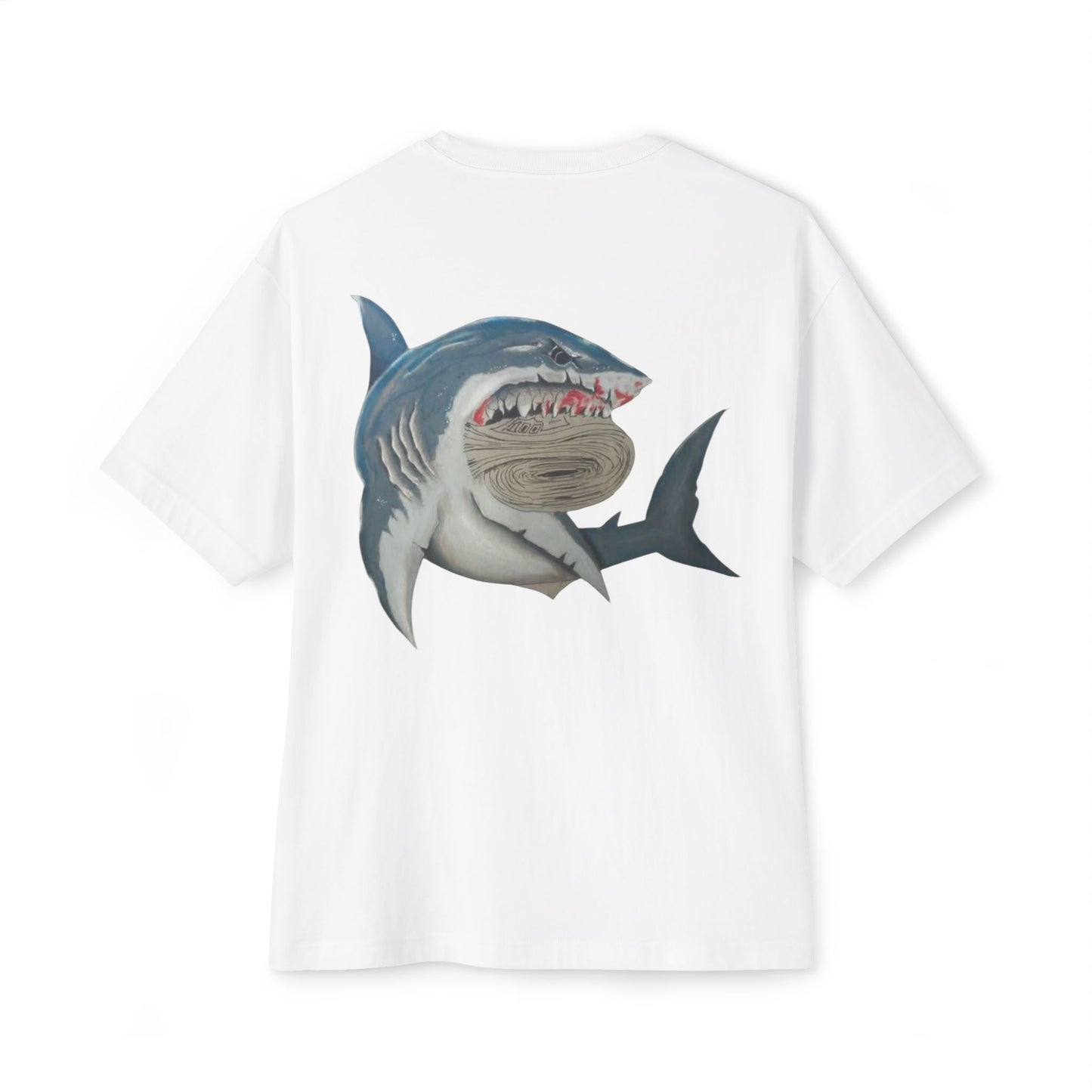 Cosa Nuestra Shark Unisex Oversized Tee, Funny Beach Shirt, Graphic Summer Top, Trendy Casual Wear, Perfect Gift for Ocean Lovers