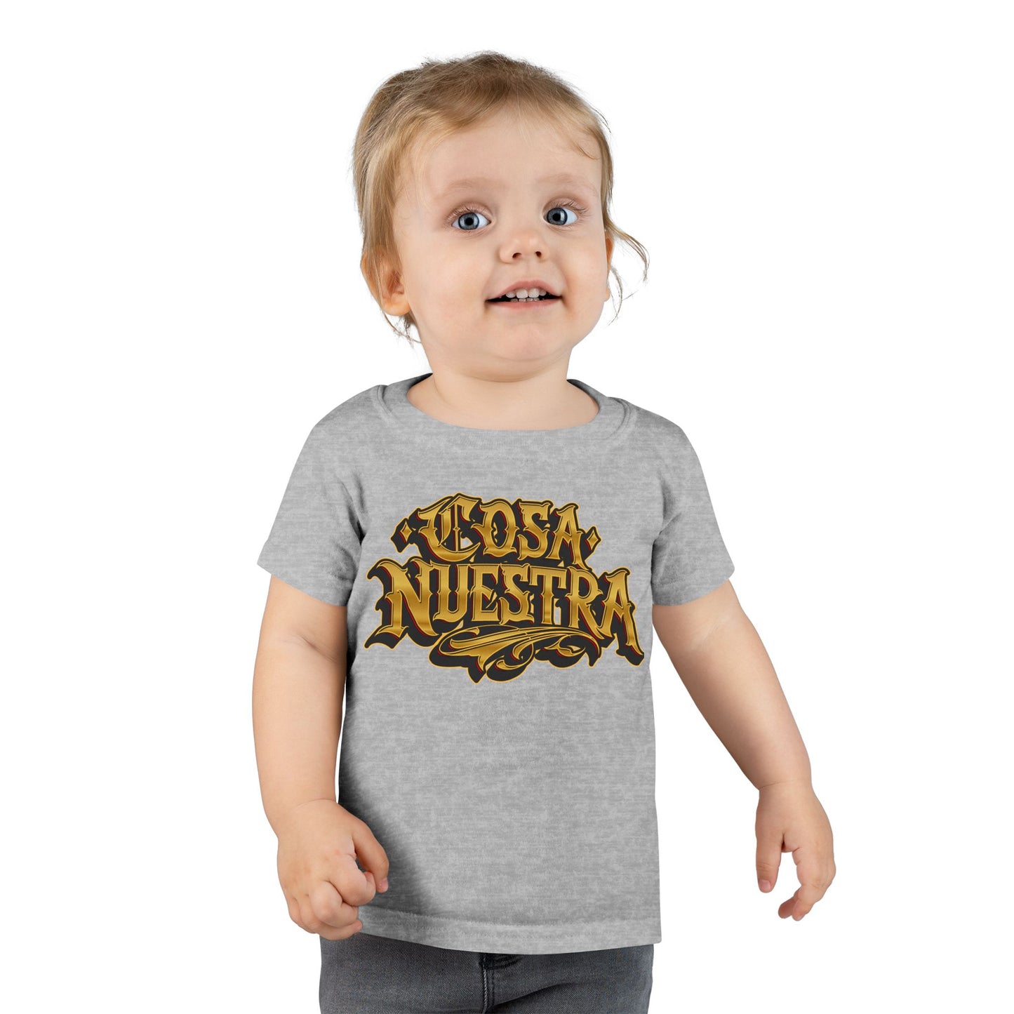 Cosa Nuestra Toddler T-shirt | Cool Kid Wear, Unique Toddler Gift, Trendy Toddler Outfit, Birthday Celebration Tee, Everyday Play Shirt