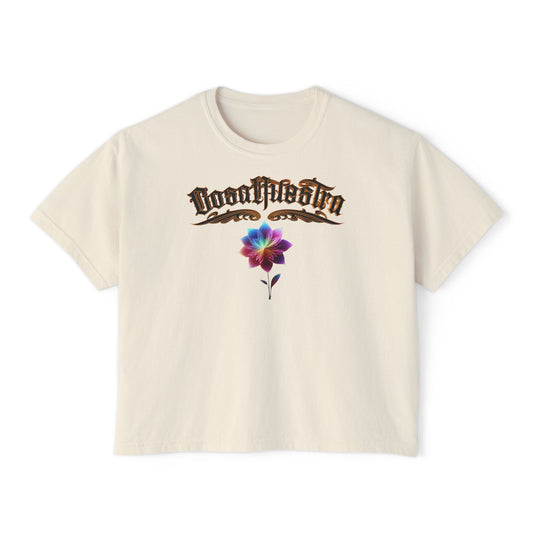Cosa Nuestra Women's Boxy Tee, Casual Top, Summer Shirt, Graphic Tee, Gift for Her, Festival Clothes, Relaxed Fit Tee
