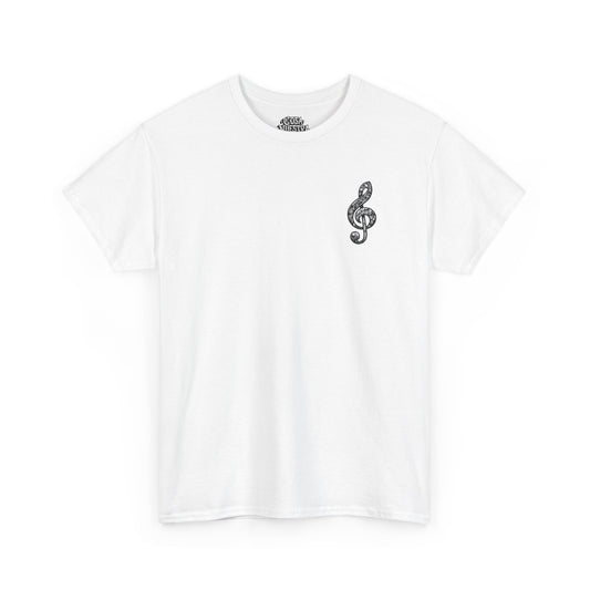 Musical Peace Tee, Unisex Heavy Cotton Shirt for Music Lovers, Gift for Musicians, Inspirational T-Shirt, Casual Everyday Wear