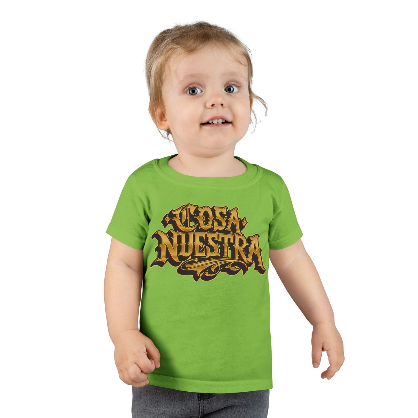 Cosa Nuestra Toddler T-shirt | Cool Kid Wear, Unique Toddler Gift, Trendy Toddler Outfit, Birthday Celebration Tee, Everyday Play Shirt