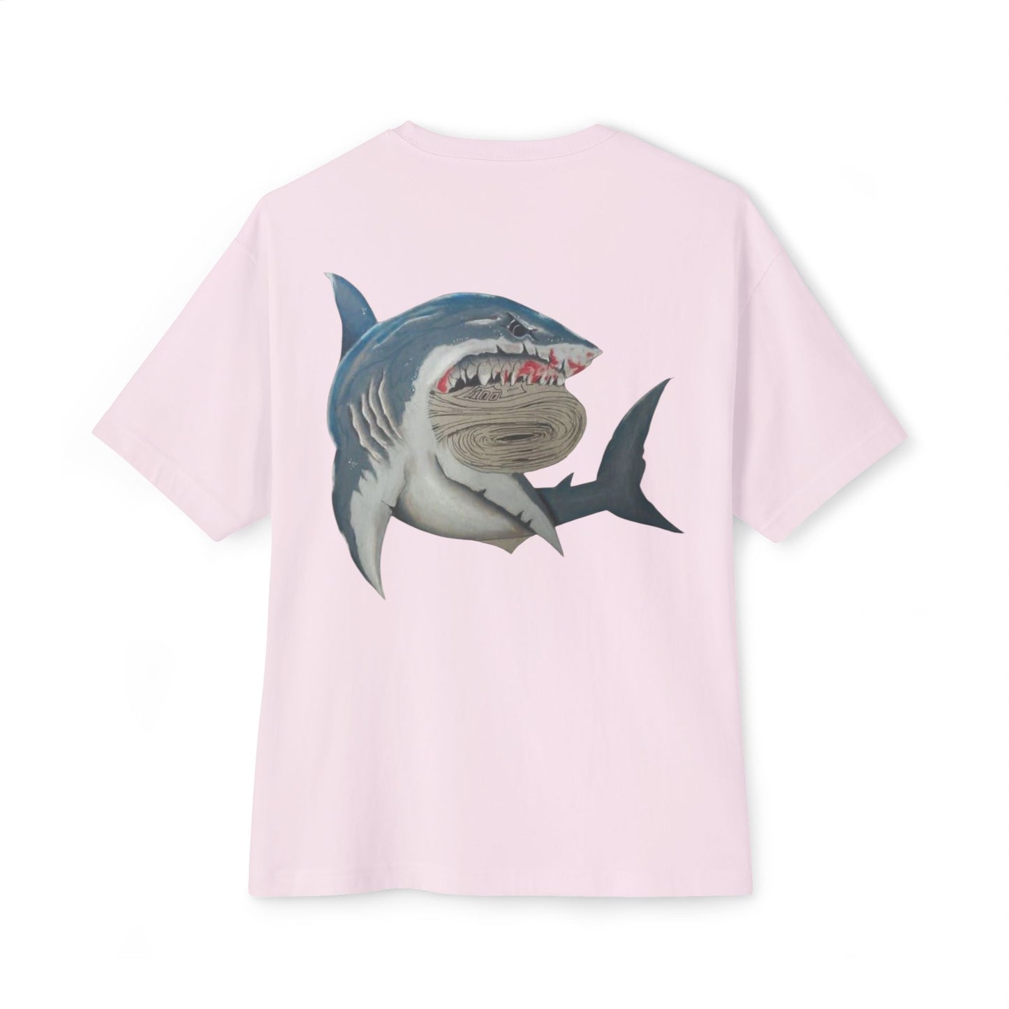 Cosa Nuestra Shark Unisex Oversized Tee, Funny Beach Shirt, Graphic Summer Top, Trendy Casual Wear, Perfect Gift for Ocean Lovers